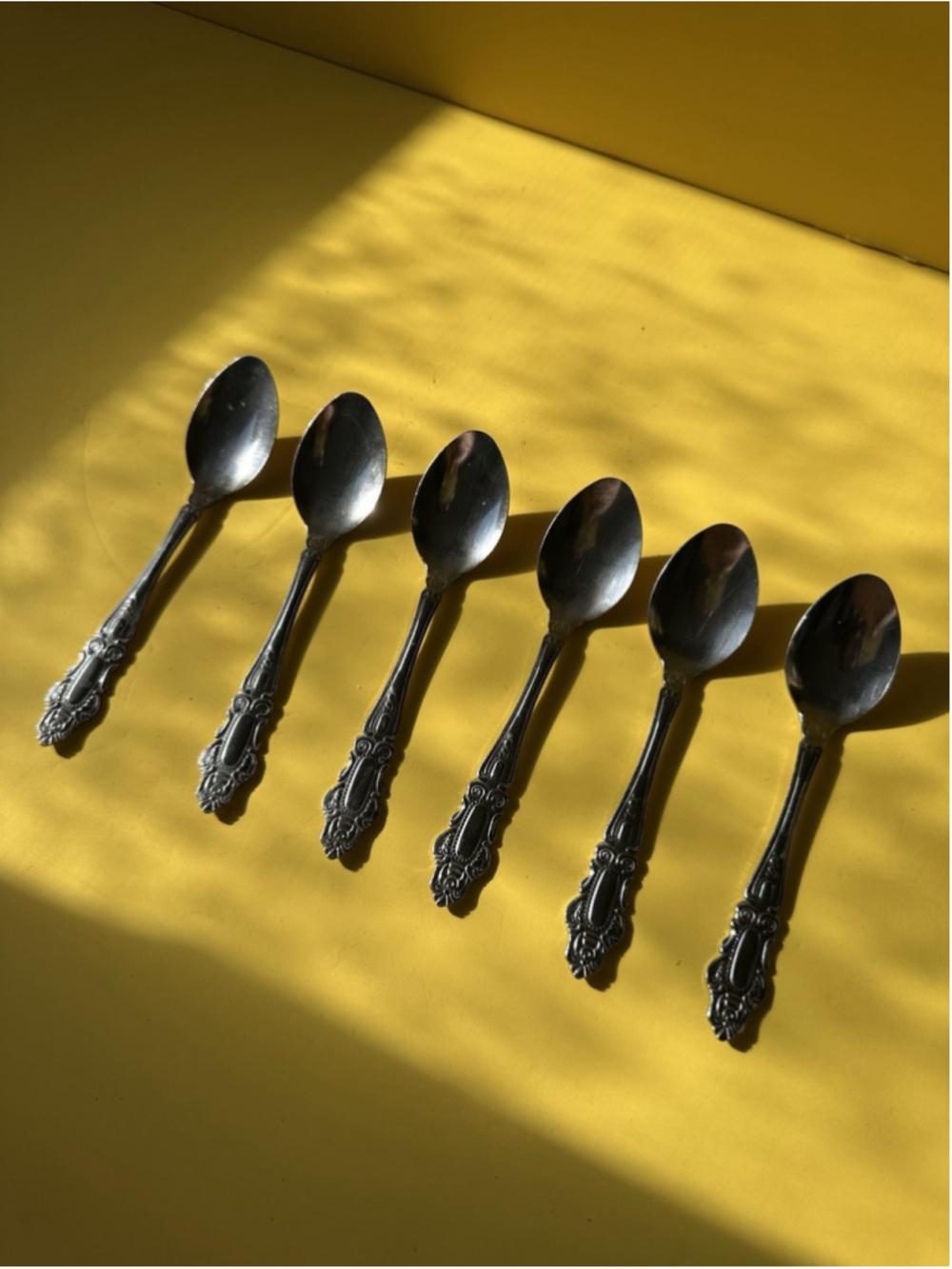 Lot of 6 Oneida Community BRAHMS Stainless Steel 6" Inch Teaspoons Spoon Set